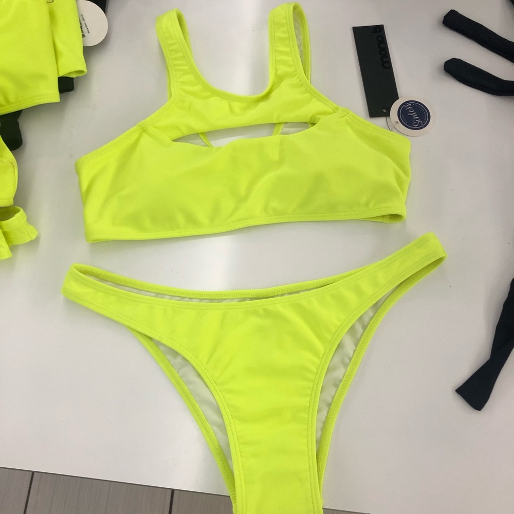 Neon Yellow Bikini